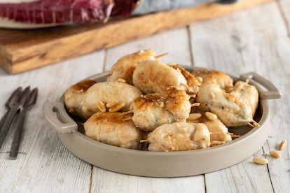 Bocconcini di pollo al radicchio e gorgonzola