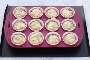 Preparazione Muffin salati alle zucchine e prosciutto - Fase 3