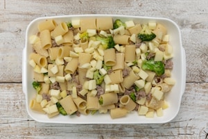 Preparazione Pasta pasticciata broccoli e salsiccia - Fase 3