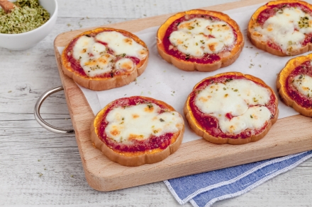 Preparazione Pizzette di zucca - Fase 3 Preparazione Pizzette di zucca - Fase 3
