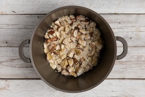 Preparazione Risotto filante ai porcini - Fase 2