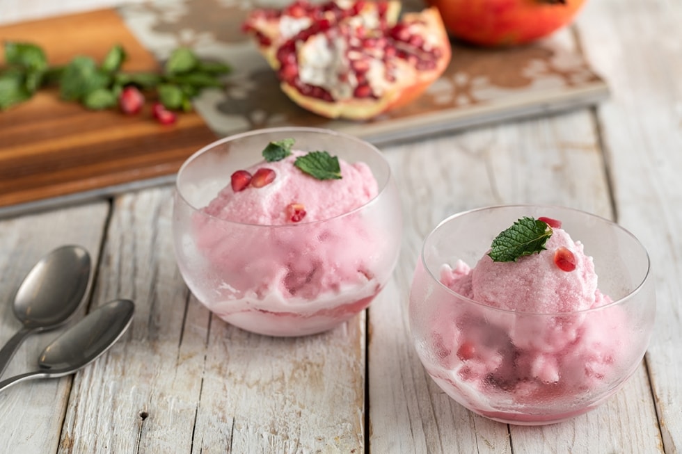 Sorbetto di melagrana ricetta