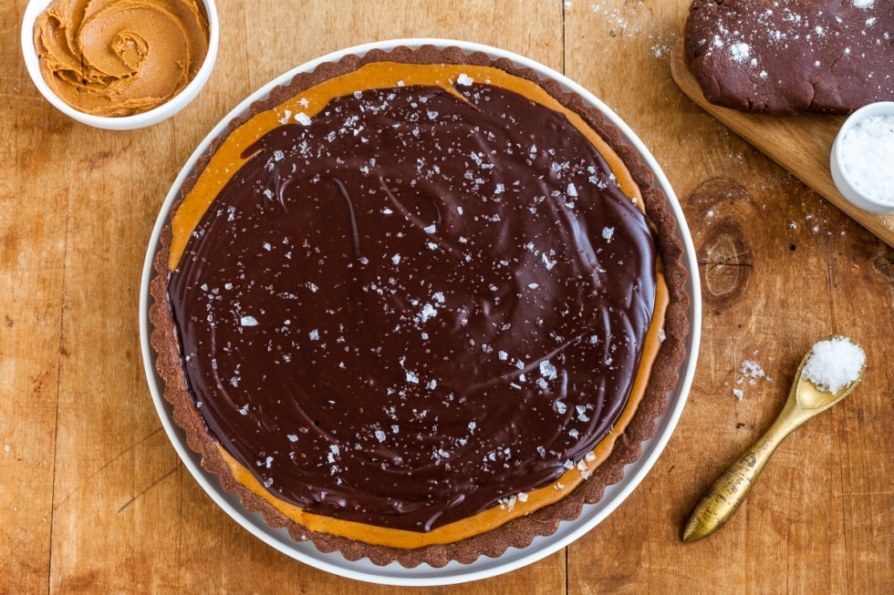 Crostata al cioccolato e burro di arachidi  ricetta