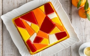 Crostata mousse al tris di agrumi