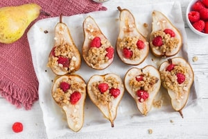 Preparazione Pere al forno con crumble di avena  - Fase 3