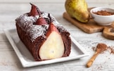 Plumcake al cacao e pere 