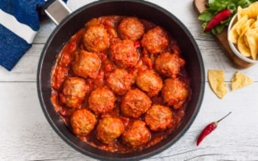 Polpette speziate con salsa tex-mex