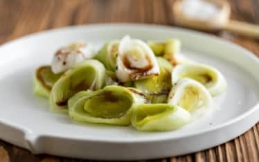 Porri all'aceto balsamico