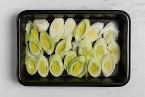 Preparazione Porri all'aceto balsamico - Fase 1