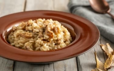Risotto ai funghi e salsiccia