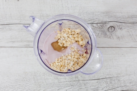 Preparazione Smoothie bowl d’autunno - Fase 1 Preparazione Smoothie bowl d’autunno - Fase 1