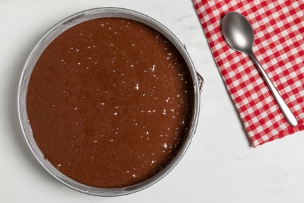 Preparazione Torta di castagne e gocce di cioccolato - Fase 2 Preparazione Torta di castagne e gocce di cioccolato - Fase 2