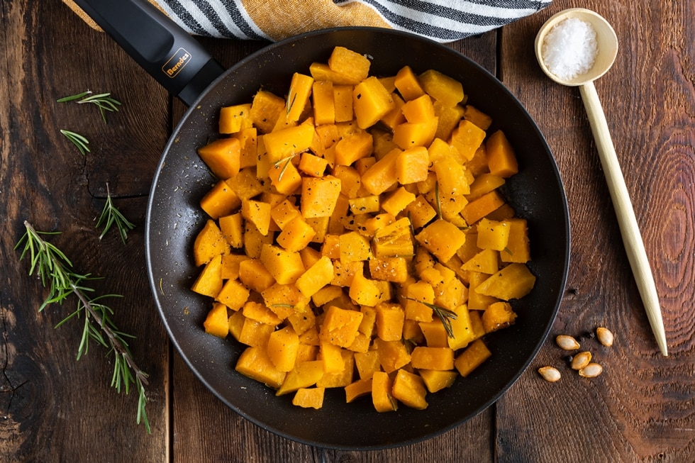 Zucca in padella ricetta