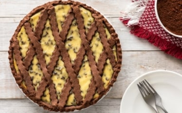 Crostata di ricotta e cioccolato