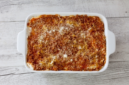 Preparazione Lasagne senza besciamella - Fase 5 Preparazione Lasagne senza besciamella - Fase 5