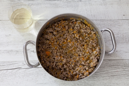 Preparazione Lasagne senza besciamella - Fase 2 Preparazione Lasagne senza besciamella - Fase 2