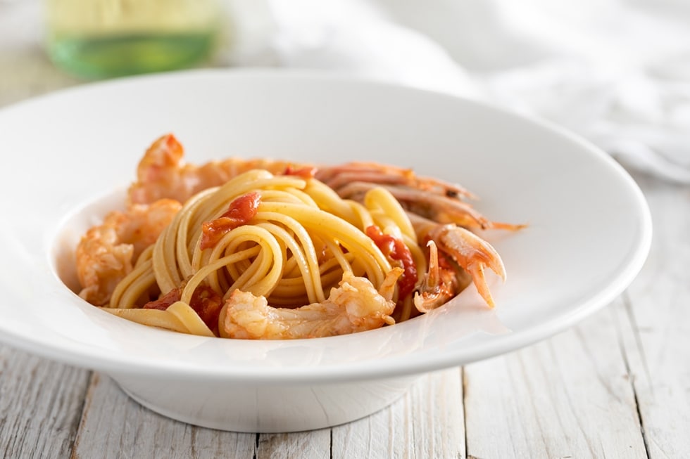 Linguine agli scampi ricetta