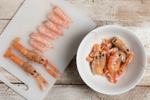 Preparazione Linguine agli scampi - Fase 1