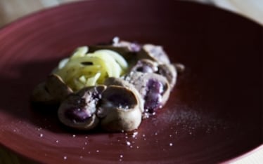 Rognone con tagliatelle di patate