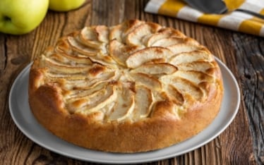 Torta di mele senza uova