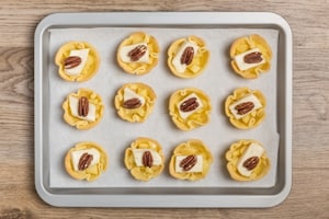Preparazione Cestini di brisée con mele, robiola e noci pecan - Fase 4