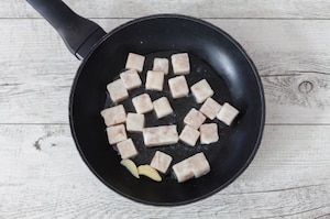Preparazione Insalata di merluzzo, radicchio e zucca  - Fase 1