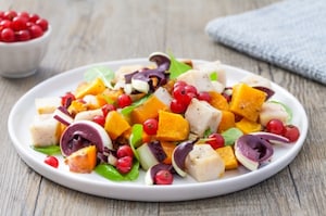 Preparazione Insalata di merluzzo, radicchio e zucca  - Fase 2