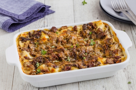 Preparazione Lasagne funghi e salsiccia - Fase 4 Preparazione Lasagne funghi e salsiccia - Fase 4