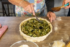 Preparazione Pizza di scarola di nonna Marisa - Fase 4
