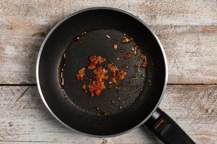 Preparazione Risotto ai gamberi e gin - Fase 1 Preparazione Risotto ai gamberi e gin - Fase 1