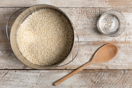 Preparazione Risotto ai gamberi e gin - Fase 4 Preparazione Risotto ai gamberi e gin - Fase 4