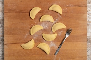 Preparazione Tortelli fritti di Natale - Fase 5