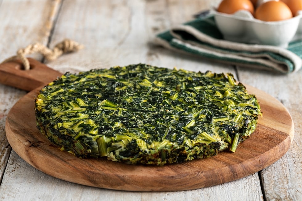 Frittata di cicoria al forno ricetta