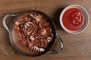 Preparazione Moscardini alla Luciana - Fase 3