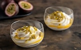 Mousse allo yogurt e passion fruit