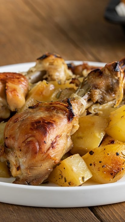 Pollo e patate al forno