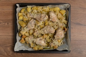 Preparazione Pollo e patate al forno - Fase 3