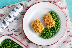 Preparazione Bocconcini di salmone alla senape e corn flakes - Fase 4