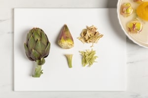 Preparazione Pasta con carciofi e pancetta - Fase 1