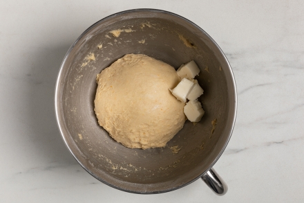 Preparazione Schiacciata alla fiorentina - Fase 1 Preparazione Schiacciata alla fiorentina - Fase 1