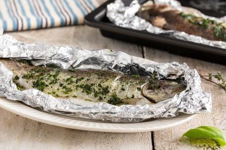 Preparazione Trota al cartoccio - Fase 4 Preparazione Trota al cartoccio - Fase 4