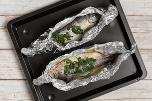 Preparazione Trota al cartoccio - Fase 3