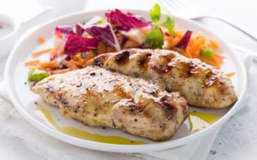 Pollo marinato all'olio