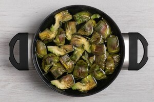 Preparazione Torta di carciofi - Fase 1