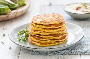 Preparazione Pancake salati alle zucchine - Fase 4