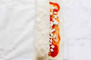 Preparazione Torta di rose di pizza - Fase 2