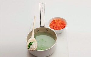 Preparazione Tortini di riso, verdure e pancetta croccante - Fase 1