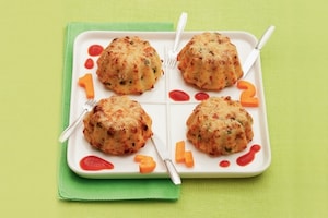 Preparazione Tortini di riso, verdure e pancetta croccante - Fase 2