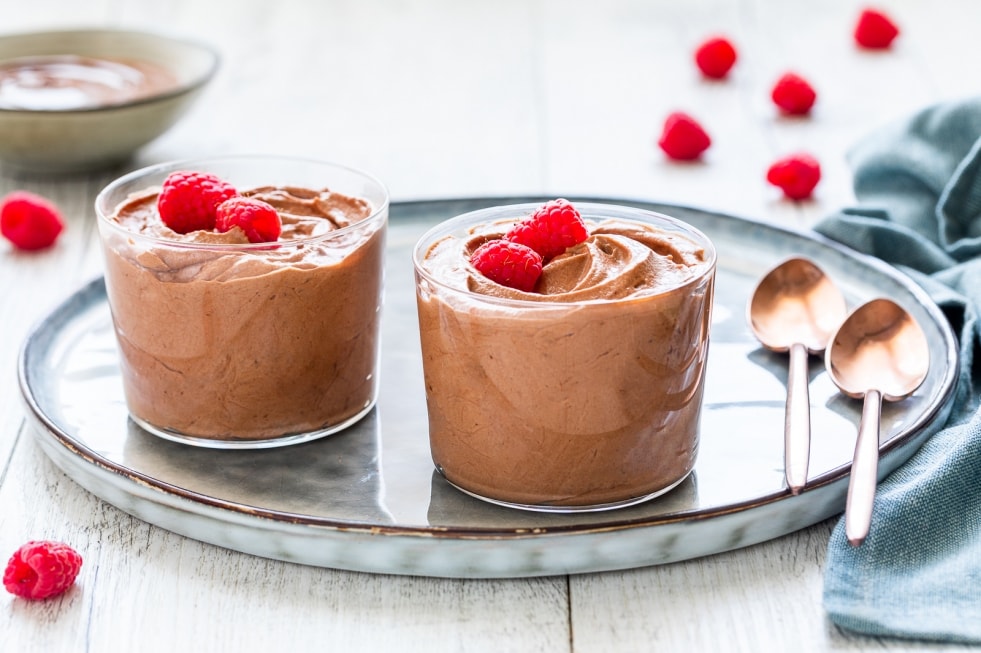 nutella e panna liquida Mousse alla Nutella