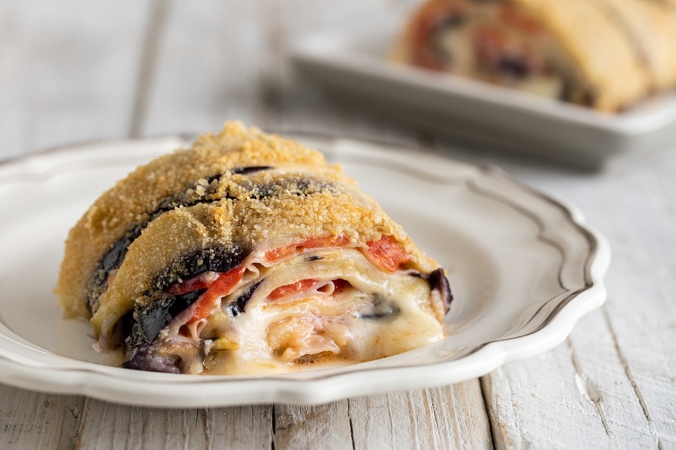 Rotolo di melanzane al forno ricetta